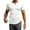 White, variant on MIXUE Shirts For Men Summer Solid Color V Neck Short Sleeve Slim Fit Casual Pullover Tops Tshirts Streetwear,Blue,L