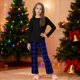thumbnail image 4 of Conjuntos de blusas y camisas de cuello redondo y manga larga para niños y niñas, moda con rayas bonitas, pantalones suaves de manga larga, traje para niña, pantalones superiores, 4 of 6