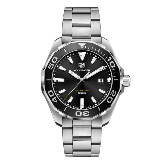 Tag Heuer Aquaracer 300M Quartz Black Dial Mens Watch WAY101A.BA0746