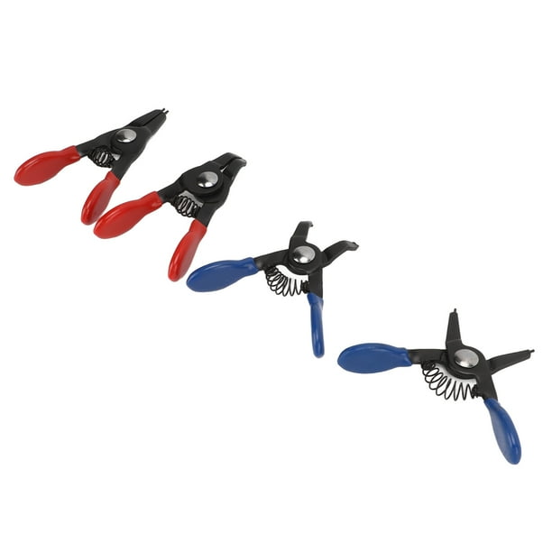 Mini Snap Ring Plier Set Sturdy Universal Small Circlip Plier 4pcs Practical Metal For Internal External Circlips