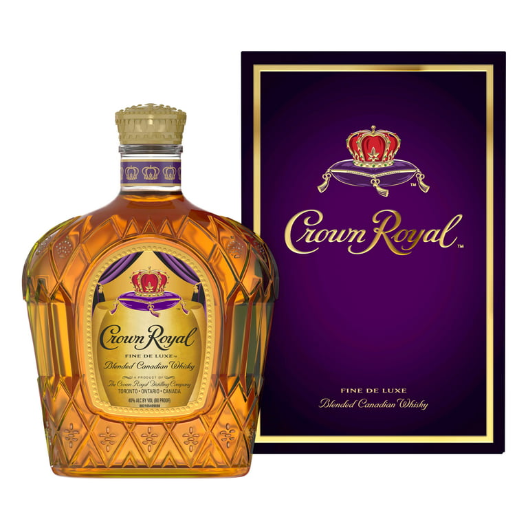 Crown Royal Fine De Luxe Blended Canadian 750 ml - Walmart.com