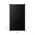 Hisense 3.3 Cu Ft Single Door Mini Fridge RR33D6ABE, Black