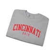 thumbnail image 3 of Cincinnati Ohio Sweatshirt Gifts Crew Neck Shirt Long Sleeve Unisex, 3 of 7