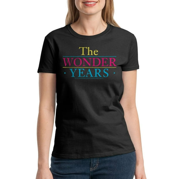 The Wonder Years The Wonder Years Logo Women's Black Tshirt NEW