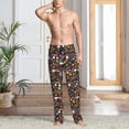 thumbnail image 5 of Mens Pajama Pants - Soft Sleep & Lounge Pants for Men, Rainbow Stars Hearts Cuteness Casual PJ Bottoms Pants with Pockets, 5 of 5