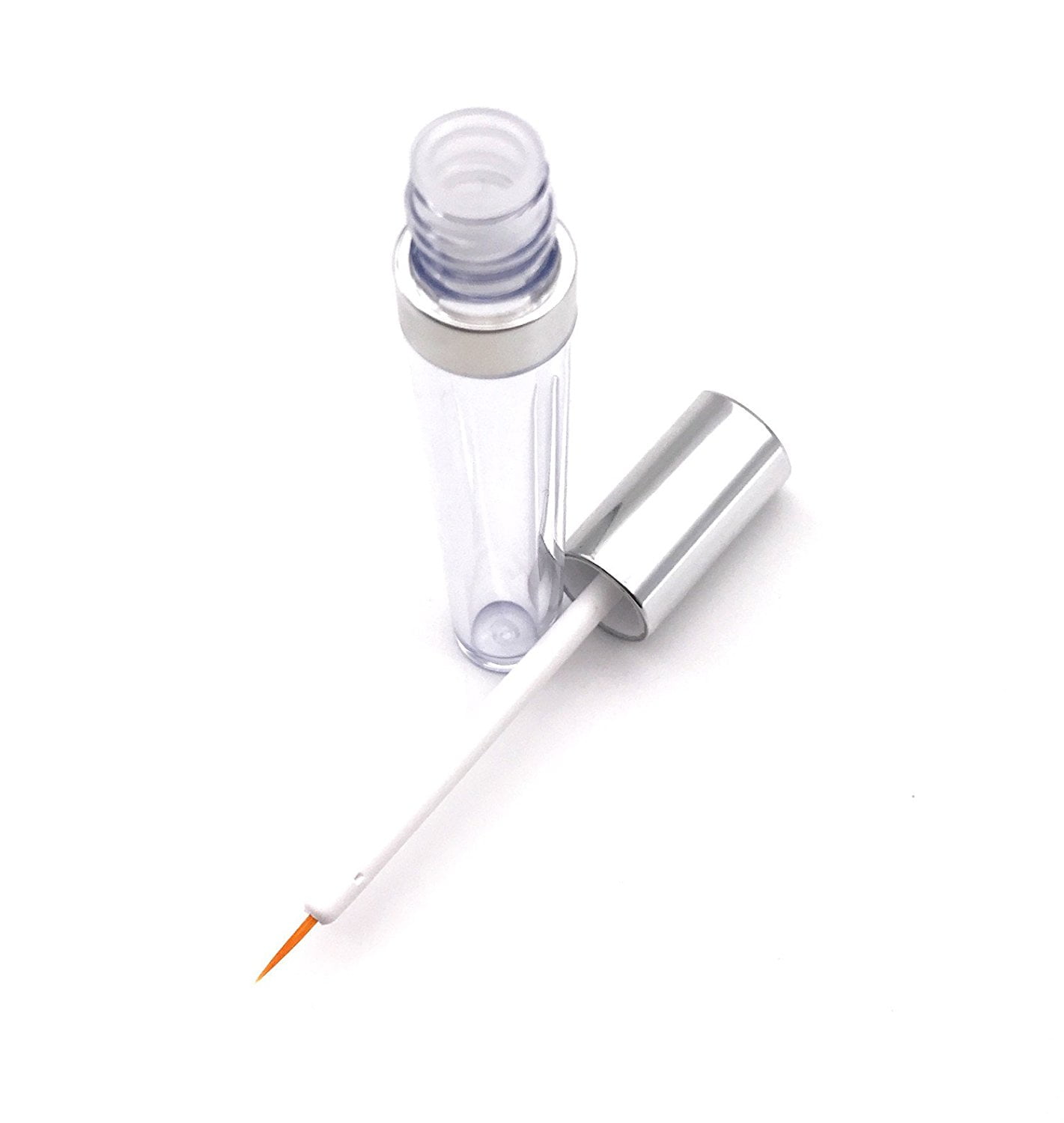 3 pcs 5ml Silver Acrylic Empty Eyelashes Tube Eyeliner Vials Bottle