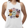 thumbnail image 2 of Halloween Smileys Women's Muscle Tank Large White, 2 of 5