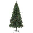 thumbnail image 2 of Árbol de Navidad artificial VidaXL de 6 pies que imita a pino con piñas, 2 of 8