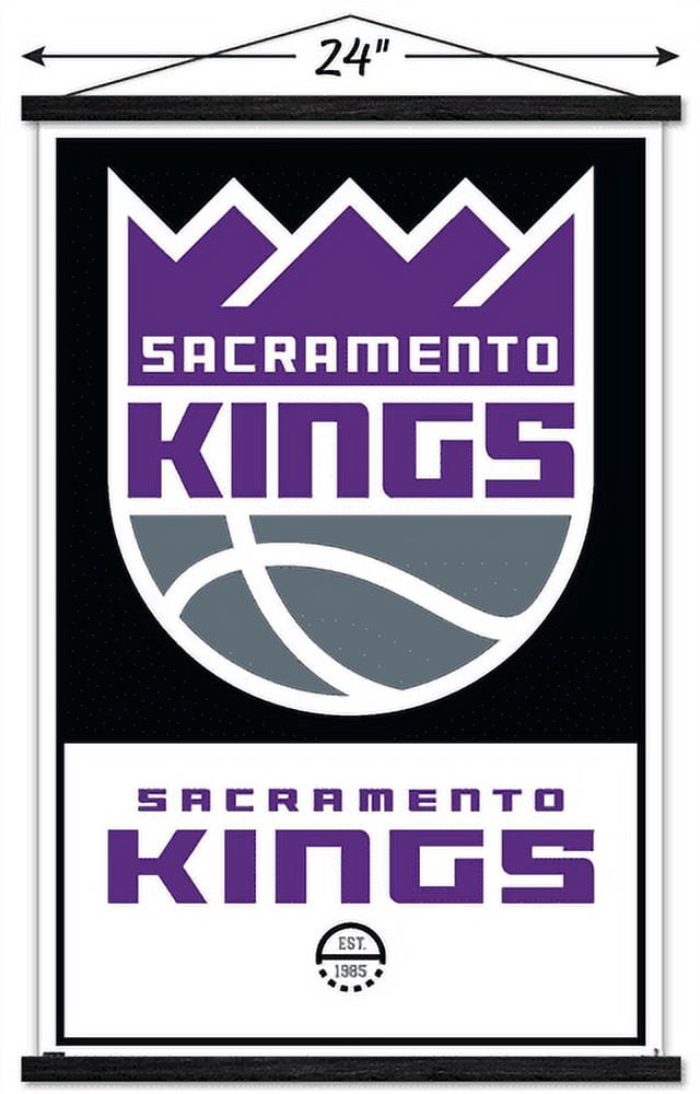 NBA Sacramento Kings - Logo 21 Wall Poster with Magnetic Frame, 22.375" x 34"