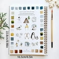 thumbnail image 3 of Watercolor Workbook Set Beginner Friendly Watercolor Workbook Set 12 Color Watercolor Paint Set With Brushes Art Craft Painting Kit For Children And Adults 5ML, 3 of 9