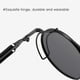 thumbnail image 4 of Polarized Sunglasses for Women and Men, Matte HD Sunglasses, UV Protective Sunglasses for Everyday Use and Social Events (black gray), 4 of 5