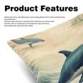 thumbnail image 2 of Whale Elegant Velvet Throw Pillow Covers Set with Unique Patterns - 16x16", 18x18", 20x20" - Pack of 2 for Chair Pillow Covers and Various Occasions, 2 of 6