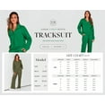 thumbnail image 6 of PRETTYGARDEN Women's 2 Piece Outfits Casual Lapel Half Zip Sweatshirts And Wide Leg Pants Tracksuit Sets, 6 of 8