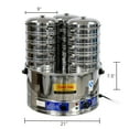 thumbnail image 2 of 3200W 15pcs Commercial Dim Sum Steamer, Electric Food Steamer Countertop 220V, 2 of 8