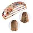 thumbnail image 5 of Unique Bargains 1 Pc Semicircular-shape Hair Comb Multicolor Acetate Sheet, 5 of 5
