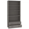 thumbnail image 3 of vidaXL Highboard HAMAR Solid Wood Pine Light Grey, 3 of 5