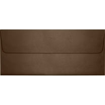 LUX 4 1/8" x 9 1/2" #10 80lbs. Square Flap Envelopes Bronze Metallic 50/Pack 5360-12-50