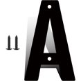 thumbnail image 1 of 12 Inch Modern Metal House Numbers, Metal Letter, Black Door Number, Metal Mailbox Numbers and Letters, Metal House Address Letters and Numbers for Outside Signs (A), 1 of 8