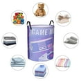 thumbnail image 4 of ZICANCN Purple Game Mode Laundry Basket Organizer, Dirty Clothes Hamper for Bathroom Bedroom Laundry Room, Medium Size, 4 of 7