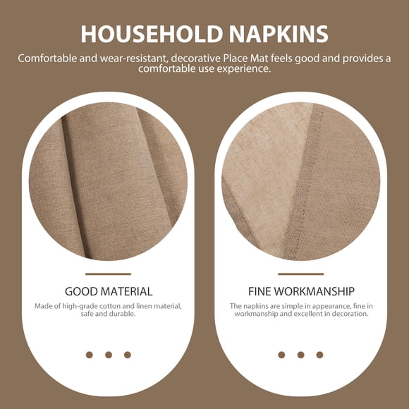 FENGGUIQU 2Ud Mantel Para Platos Y Con Superficie Antideslizante Color Khaki Para El Hogar
