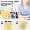 thumbnail image 4 of ELEHOLD for Motorola Razr 40 Ultra Case with Ring Holder, Full Body Frosted Hard PC Case, with Built-in Screen Protector Shockproof Slim Protective Cover for Motorola Razr 40 Ultra Case,Yellow, 4 of 10