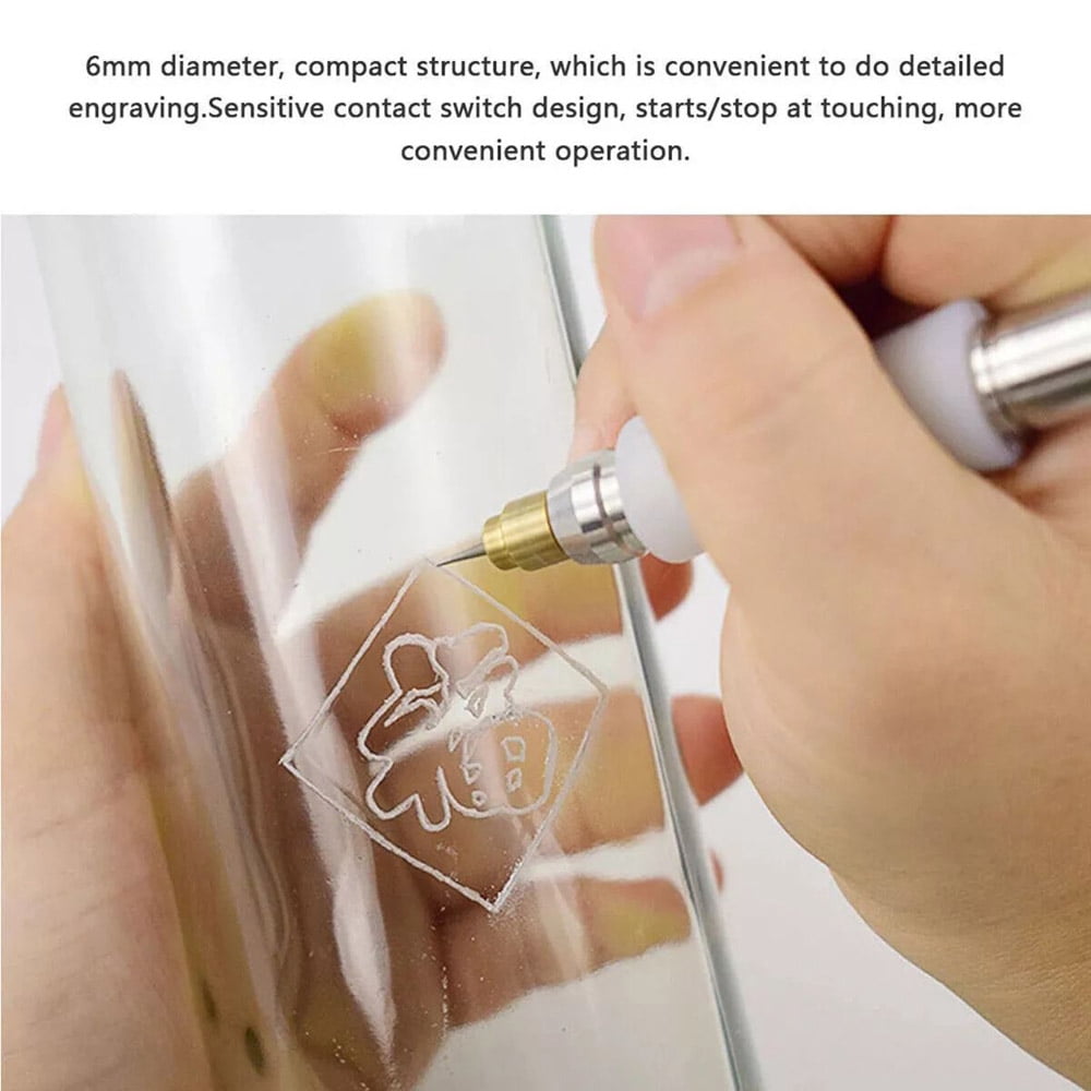 Cordless Electric Engraver Pen Tool Kit with 35000 RPM Speed, Rechargeable Battery, For Metal Wood Glass Jewelry Engraving DIY Craft Projects