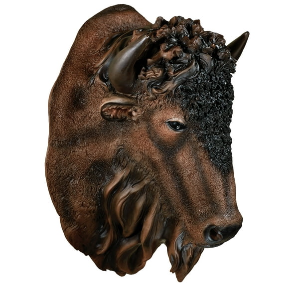 Buffalo Head Wall Art Brown