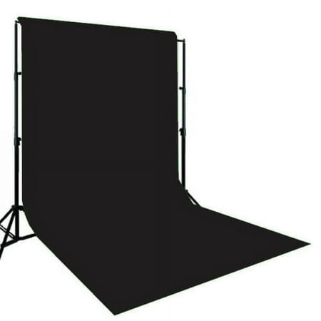 Portrait Backdrop Background Stand 10 x 12 Muslin Blk