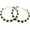E:black/white, variant on Pearl Hoop Earrings for Women Black White Pearl Earring Big Circle Loop Earrings Fashion Jewelry[g4311]