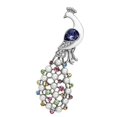 thumbnail image 1 of Women Imitation Rhodium White Metal Brooches with Top Grade Crystal in Multi Color, 1 of 1