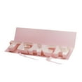 thumbnail image 2 of DGLQMYX (65x15x5cm)Teach Box Empty Cardboard Letter Shaped Packaging Box Graduation Teacher's Day Gifts, Cardboard Letter Shaped Fillable Chocolate Strawberry Flower Packaging Gift Box (Pink-A), 2 of 5