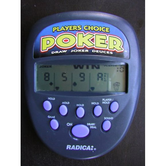 Joueurs Électroniques Portables Choix Jeu de POKER (Tirage, Joker Ou Deux) par Radica