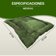 thumbnail image 4 of Cama Para Perro Q Perrón Raza Mediana Color Verde, 4 of 6