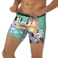 thumbnail image 3 of Lsque Bluey Pattern Men's Performance Stretch Underwear, Athletic Long Leg Briefs，Moisture-Wicking-XX-Large, 3 of 6