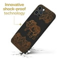 thumbnail image 3 of Case Yard Wooden Case for iPhone-11-Pro Soft TPU Silicone cover Slim Fit Shockproof Wood Protective Phone Cover for Girls Boys Men and Women Supports Wireless Charging Royal Elephant Mandala Design, 3 of 7
