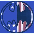 thumbnail image 2 of Batman Americana Logo Boy's Royal Blue T-shirt-S, 2 of 7