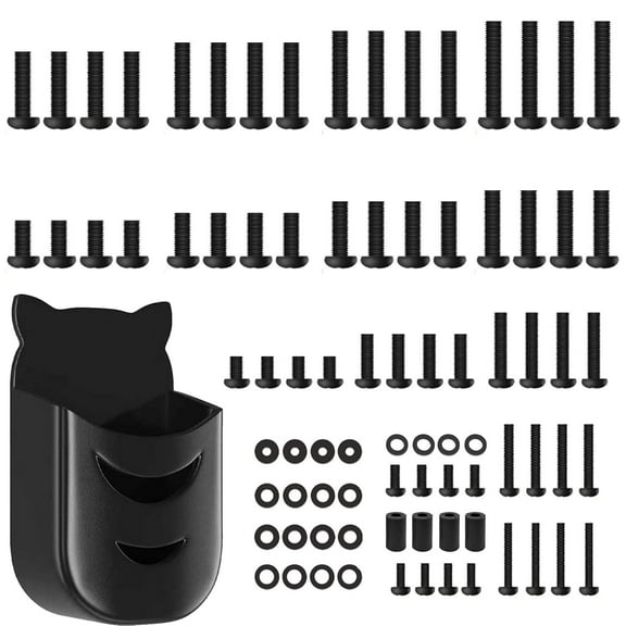 Universal TV Mount Screws Kit Includes M4 M5 M6 M8 Screws, Washers, for Almost TV Mounting Hardware Kit with Remote Control Holder