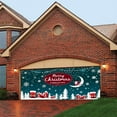 Christmas Garage Door Banner Large Hanging Door Cover Christmas Garage