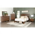 thumbnail image 4 of Maklaine Modern Wood Queen Platform Bed in Dark Brown Finish, 4 of 9