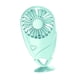 thumbnail image 2 of Mini ventilador eléctrico de mano USB recargable ventilador de escritorio portátil con 7 paletas herramienta de enfriamiento de verano, verde Inevent HA5878-02B, 2 of 6