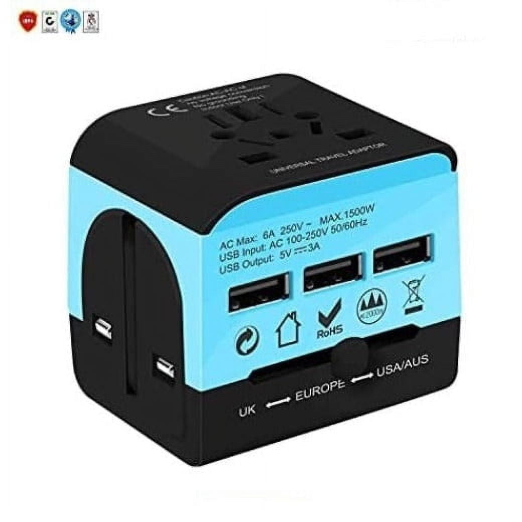 5 CORE 3 Pieces Charger Universal Adapter Multi Outlet Port 4 USB Phone  Power Multi Cable Phone Charge