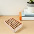thumbnail image 4 of ETHZZLE 2Pcs Beige Wooden Phone Holder Desktop Organizer for Classroom Phone Management and Storage, 4 of 8