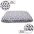 thumbnail image 3 of Eggplant Pet Bed, Yummy and Funny Eggplants Friendly Drawing Nutritious Meals Vegan Natural, Chew Resistant Pad for Dogs and Cats Cushion with Removable Cover, 24" x 39", Violet White, by Ambesonne, 3 of 4