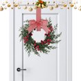 thumbnail image 7 of Yucurem Mini Christmas Wreaths for Kitchen Cabinet, 10 Inch Small Christmas Hanging Artificial Garlands with Ribbon for Front Door Window Door Fireplace Decor, 7 of 7