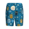 thumbnail image 5 of Easygdp Cute Colorful Owls And Trees Men's Short Pajama Pants, Sleep Shorts, Household Pants, Casual Pants with Pockets - 3X-Large, 5 of 9