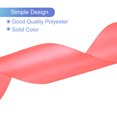 thumbnail image 3 of Cinta de satén roja de 24 yardas de Uxcell, poliéster para envoltura de regalos y decoración de bodas, naranja roja, 3 of 6