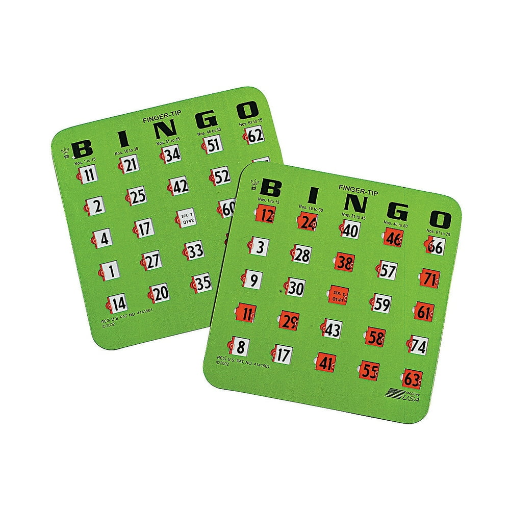 Automatic Bingo Cards (100Pc) Party Favors 100 Pieces