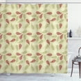 thumbnail image 1 of Ambesonne Paisley Shower Curtain, Floral Leaf Pattern, 69"Wx84"L, Red and Pale Green, 1 of 3