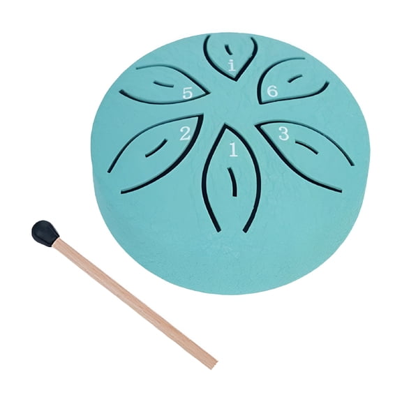 QAYOZ Rain Drum For Outside Garden, Steel Tongue Drum Rain Note Chime, 6 Drum