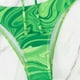 thumbnail image 5 of WILLBEST Bikini de Mujer, Traje de Baño, conjunto de Bikini para Mujer 2024, Blusa Estampada de Manga Larga, Cuello Bajo, Tirantes Finos, Cintura Abierta, Traje de Baño de Dos Piezas Ajustado, 5 of 7